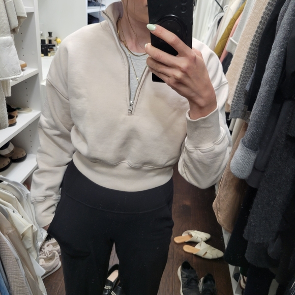 Wilfred free cropped half zip sweatshirt - Picture 9 of 9